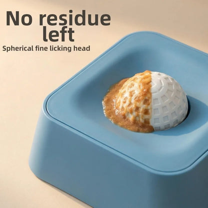 Lick Bowl with Rolling Ball Pet Slow Feeder  Training Bowl