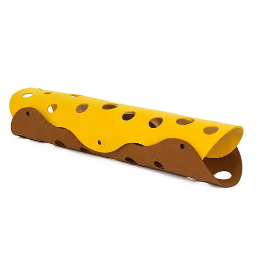 Splicing Cat Toy Felt Pom Nest Deformable Kitten Tunnel Collapsible Tube House Tunnel Interactive Pet Pusscat Security Sense