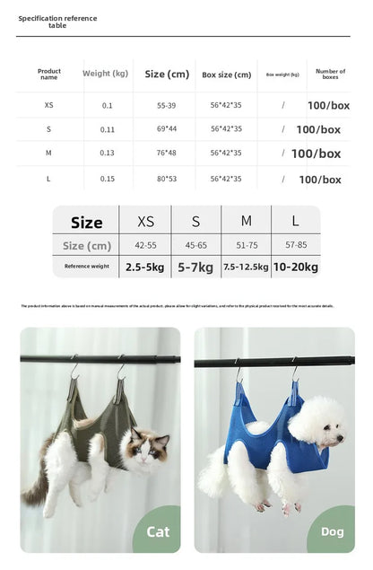 Cat Bathing Bag Fixed Bag Multifunctional Anti-Scratch Cat Bag Multifunctional Cat Bathing Bag Kitten Bathing Tool