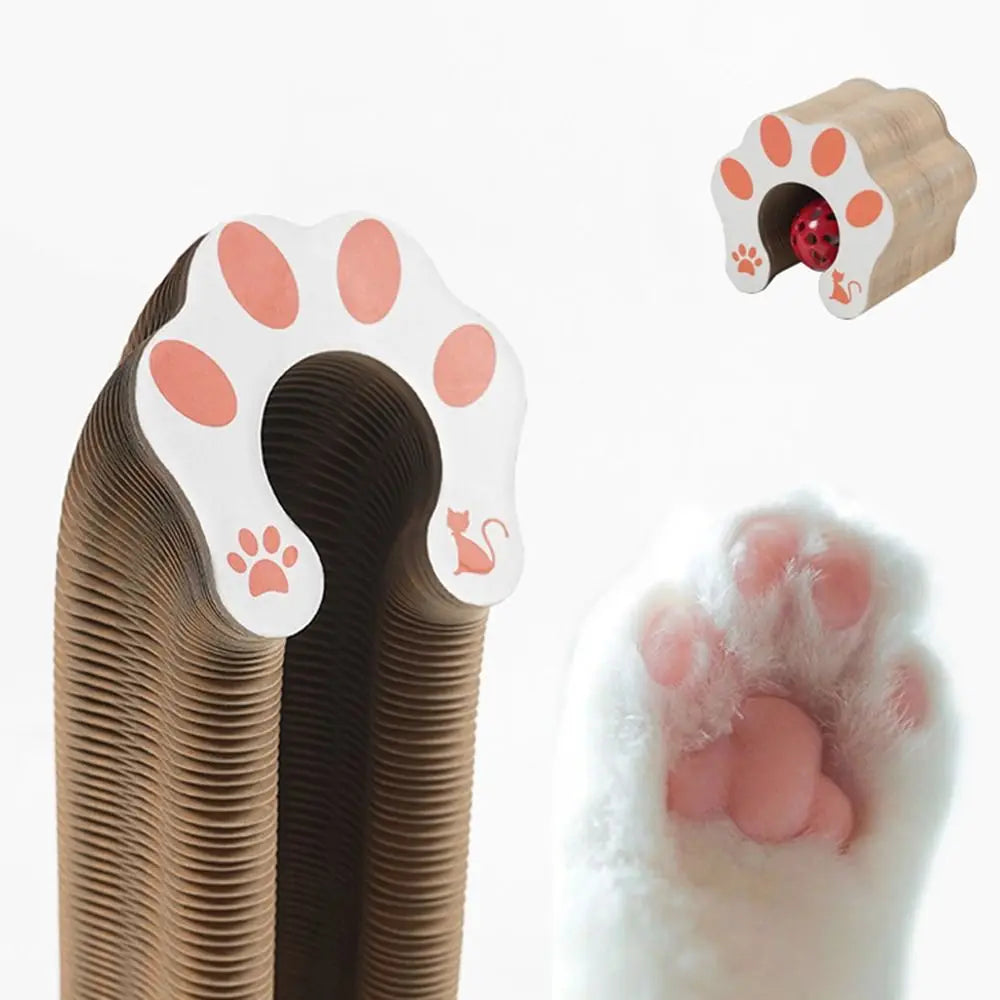Transformable Kitty Kurlz Cat Toy Wear-Resistant No Crumbs Cat Accordion Magic Organ Resistant To Scratching Ball Scratch Pad
