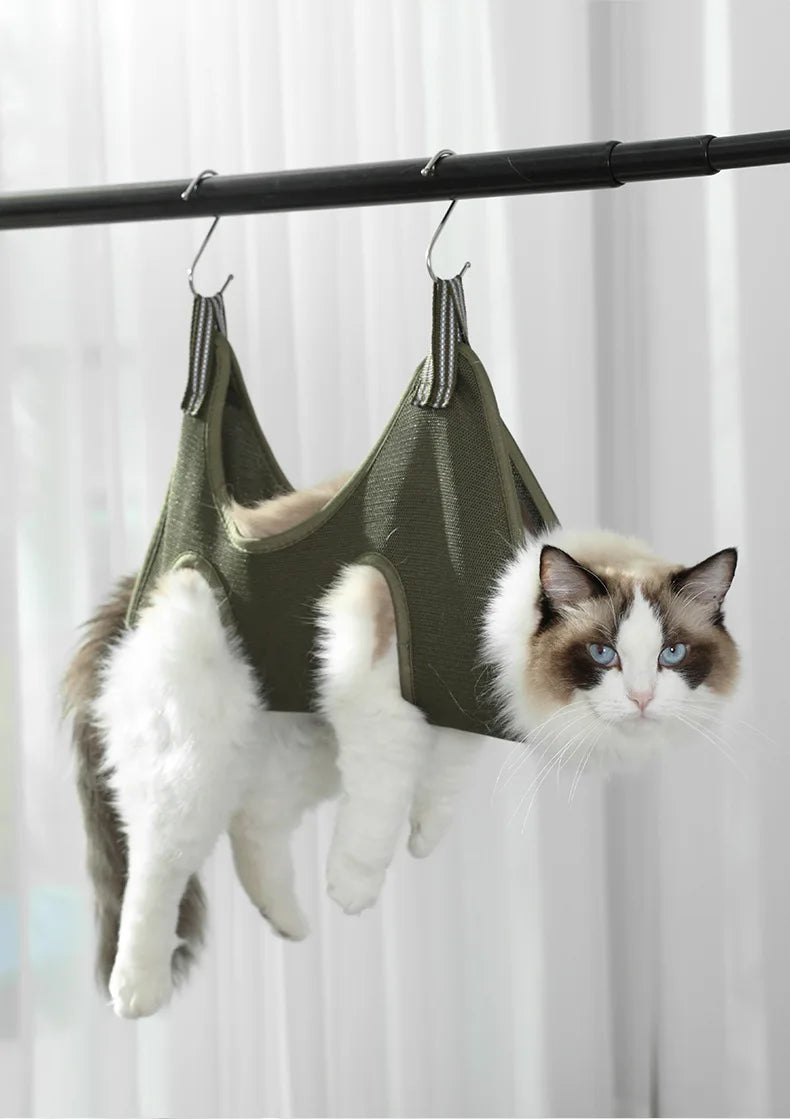 Cat Bathing Bag Fixed Bag Multifunctional Anti-Scratch Cat Bag Multifunctional Cat Bathing Bag Kitten Bathing Tool