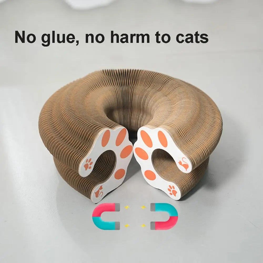 Transformable Kitty Kurlz Cat Toy Wear-Resistant No Crumbs Cat Accordion Magic Organ Resistant To Scratching Ball Scratch Pad