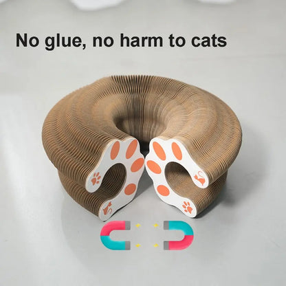 Transformable Kitty Kurlz Cat Toy Wear-Resistant No Crumbs Cat Accordion Magic Organ Resistant To Scratching Ball Scratch Pad
