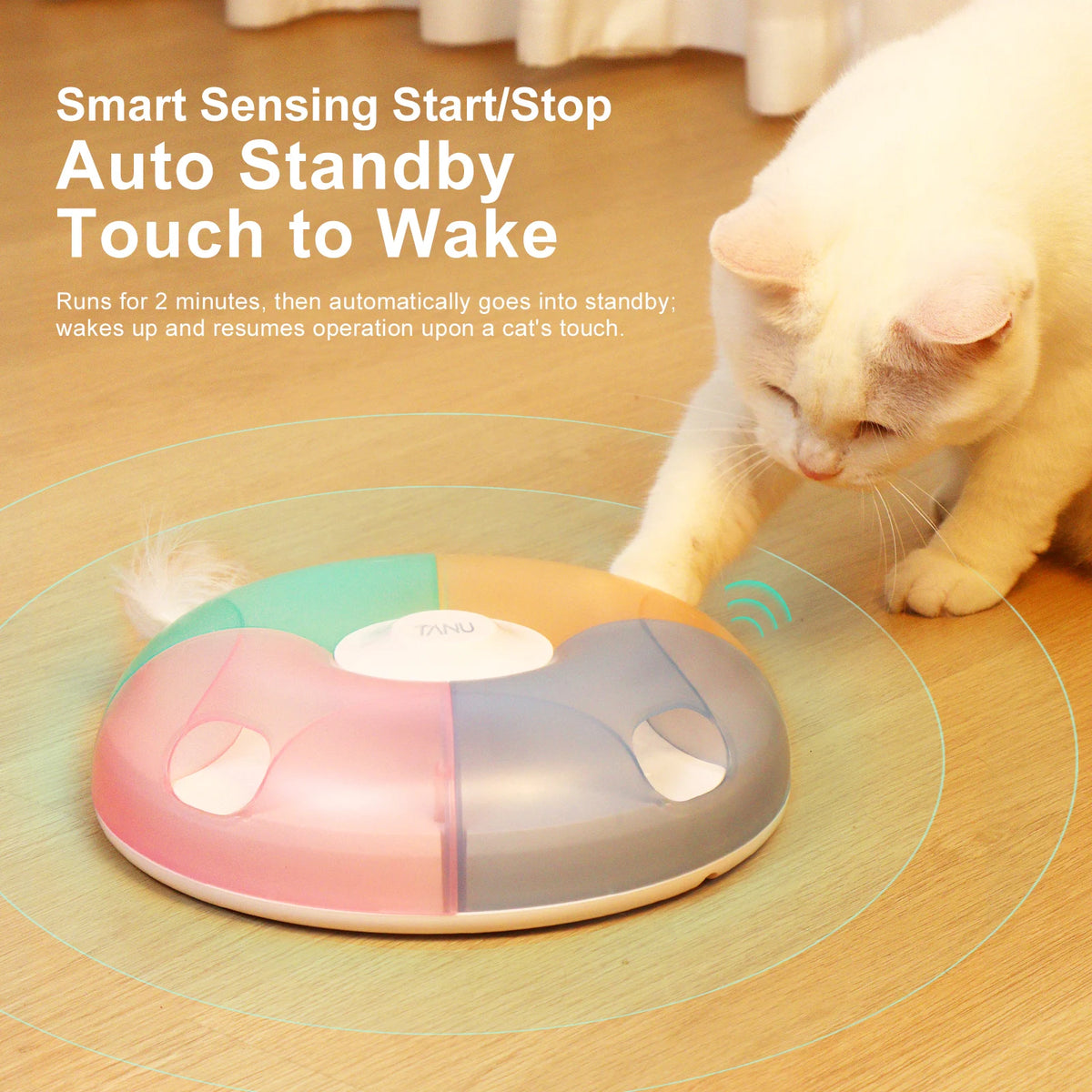 Smart Cat Toy, Whack-a-Mole Game, Automatic Hide and Seek Wand