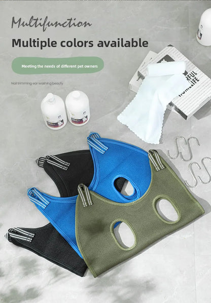 Cat Bathing Bag Fixed Bag Multifunctional Anti-Scratch Cat Bag Multifunctional Cat Bathing Bag Kitten Bathing Tool