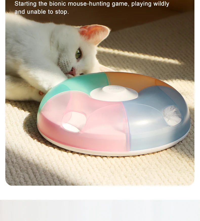Smart Cat Toy, Whack-a-Mole Game, Automatic Hide and Seek Wand