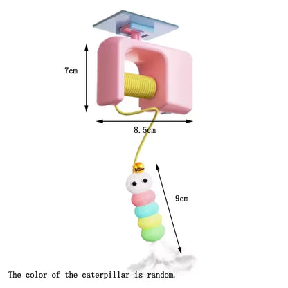 Popular new interactive electric cat toys with hanging doors automatic cat ball toys self play funny cat toys