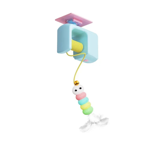 Popular new interactive electric cat toys with hanging doors automatic cat ball toys self play funny cat toys